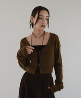 【12月中旬予約商品】ショートニットカーディガン