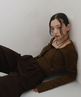 【12月中旬予約商品】ショートニットカーディガン