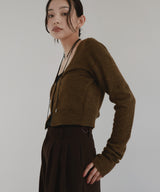 【12月中旬予約商品】ショートニットカーディガン