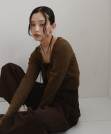 【12月中旬予約商品】ショートニットカーディガン