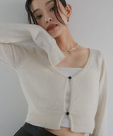 【12月中旬予約商品】ショートニットカーディガン