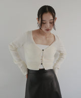 【12月中旬予約商品】ショートニットカーディガン