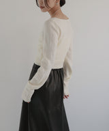 【12月中旬予約商品】ショートニットカーディガン