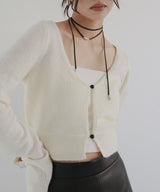 【12月中旬予約商品】ショートニットカーディガン