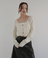 【12月中旬予約商品】ショートニットカーディガン