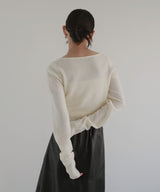 【12月中旬予約商品】ショートニットカーディガン