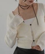 【12月中旬予約商品】ショートニットカーディガン