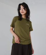 配色刺繍ロゴTシャツ