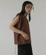 ドロストショルダータックTシャツ