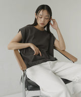 ドロストショルダータックTシャツ