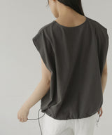 ドロストショルダータックTシャツ