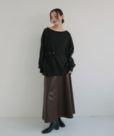 ボートネックワイドスウェット