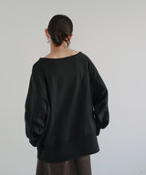 ボートネックワイドスウェット