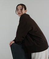 ボートネックワイドスウェット