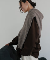 ボートネックワイドスウェット