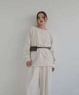 ボートネックワイドスウェット