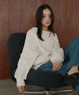 ボートネックワイドスウェット