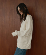 ボートネックワイドスウェット