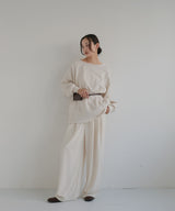 ボートネックワイドスウェット