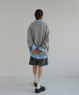 ボートネックワイドスウェット