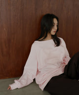 ボートネックワイドスウェット