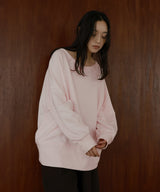 ボートネックワイドスウェット