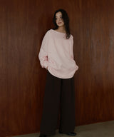 ボートネックワイドスウェット