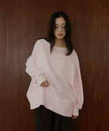 ボートネックワイドスウェット