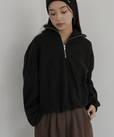 フリースハーフジッププルオーバー