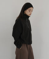 フリースハーフジッププルオーバー