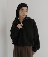 フリースハーフジッププルオーバー