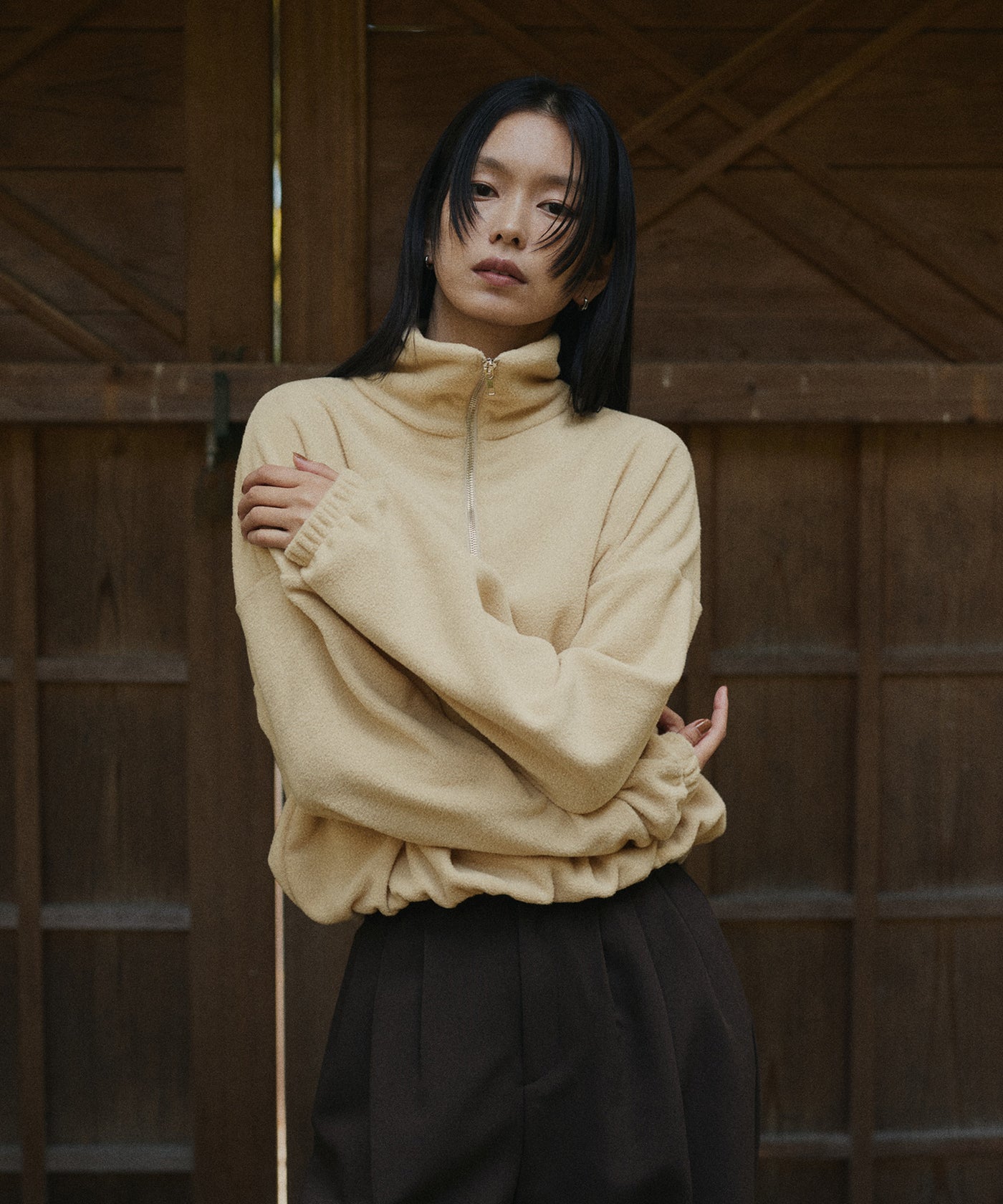 フリースハーフジッププルオーバー – hellam