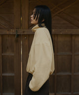 フリースハーフジッププルオーバー