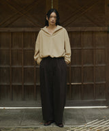 フリースハーフジッププルオーバー