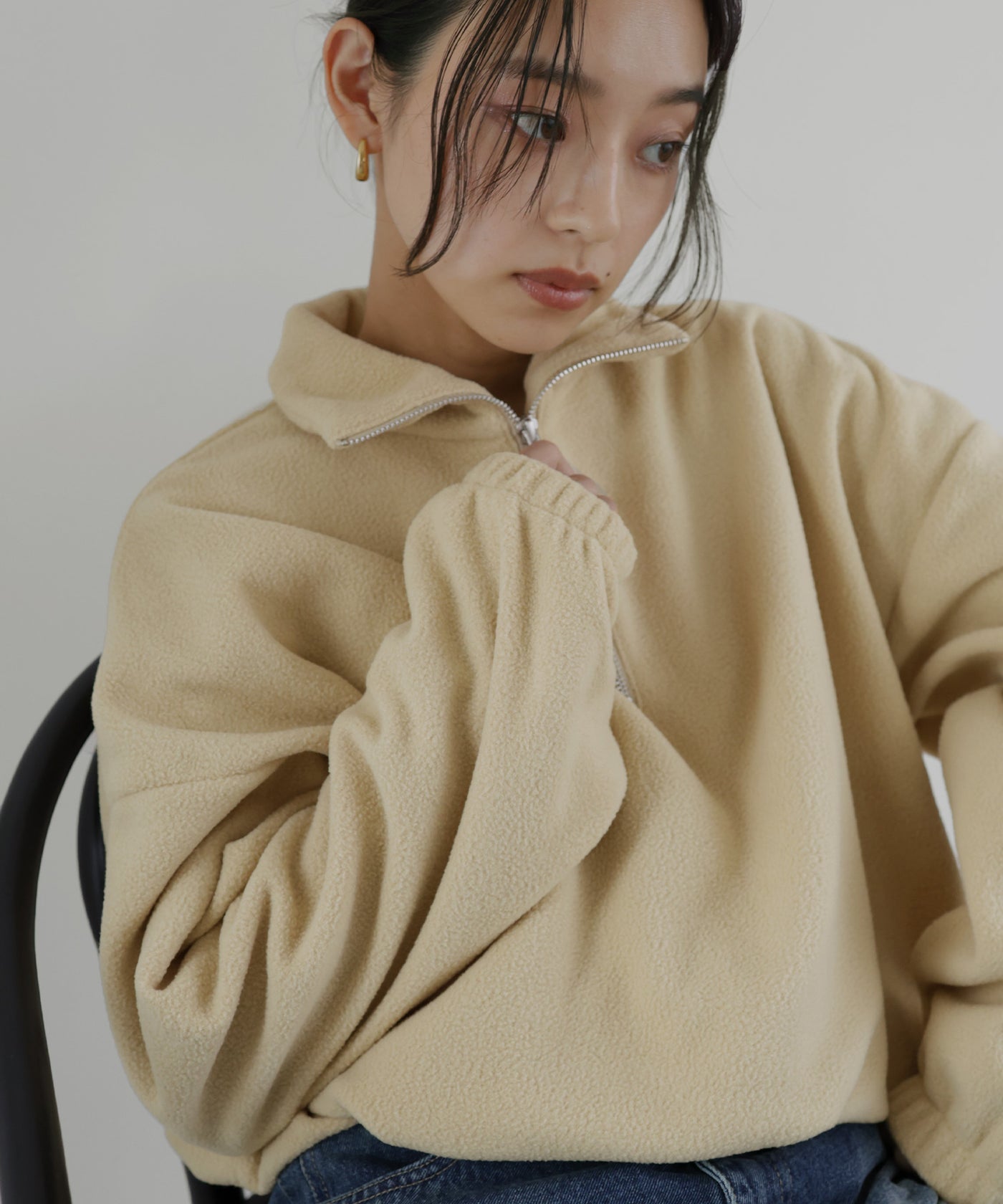 フリースハーフジッププルオーバー – hellam
