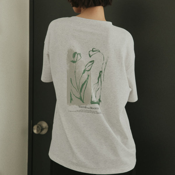 hellam×pinmyself】フラワーアートTシャツ