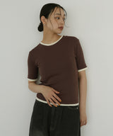 レイヤード風シアーTシャツ