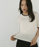 レイヤード風シアーTシャツ