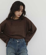 【10月上旬予約商品】シアー　クルーネックロングTシャツ