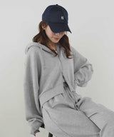 【11月上旬予約商品】【Ran×hellam】ダンボール ショート丈ジップパーカー