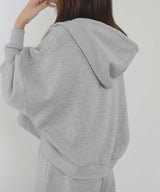 【11月上旬予約商品】【Ran×hellam】ダンボール ショート丈ジップパーカー