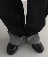 ロールアップデニムパンツ