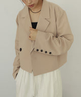 テーラードショートジャケット