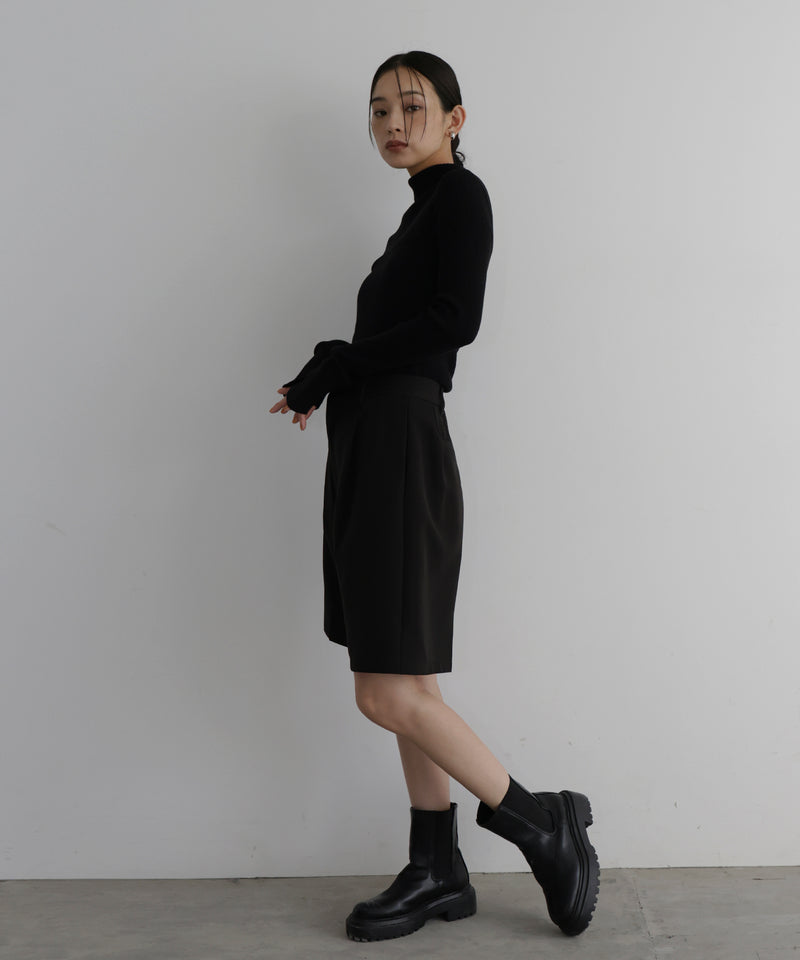 【11月上旬お届け】タックハーフパンツ