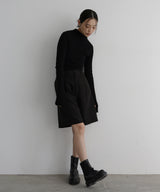 【11月上旬お届け】タックハーフパンツ