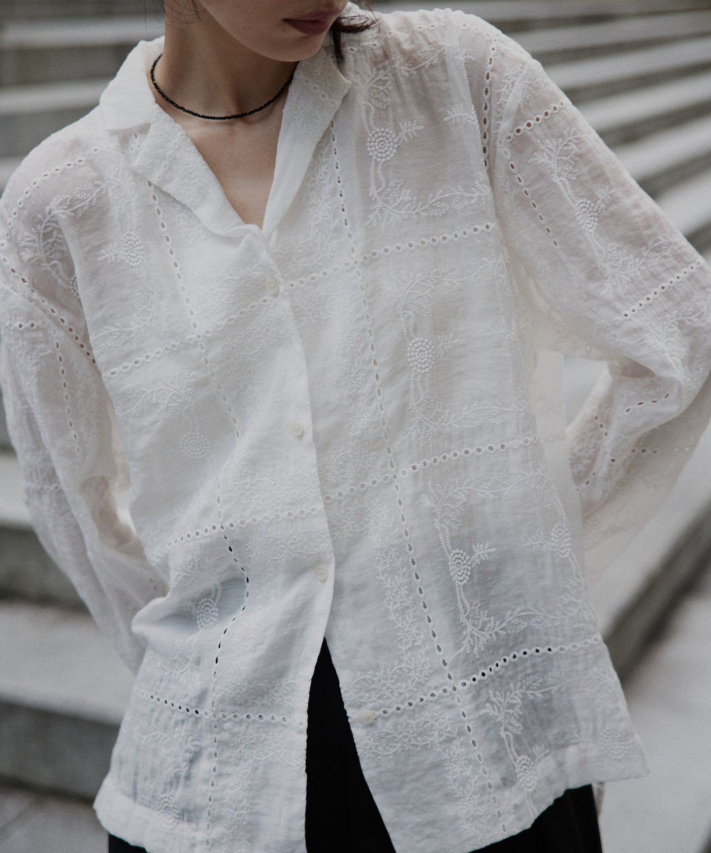 カットワークレースシャツ カットワークレースシャツ – hellam