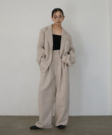 【2月中旬予約商品】サマーツイードワイドタックパンツ