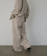 【2月中旬予約商品】サマーツイードワイドタックパンツ