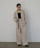 【2月中旬予約商品】サマーツイードワイドタックパンツ