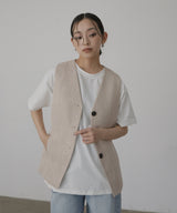 【2月中旬予約商品】サマーツイードジレ